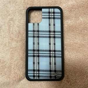 Wildflower Blue Plaid Phone Case